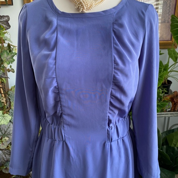 H&M Midi Purple Dress Size 8 Balletcore Feminine Romantic Fairycore - Picture 5 of 9